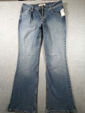 Maurices Low Rise Flare Denim Jeans Size 9/10 Long